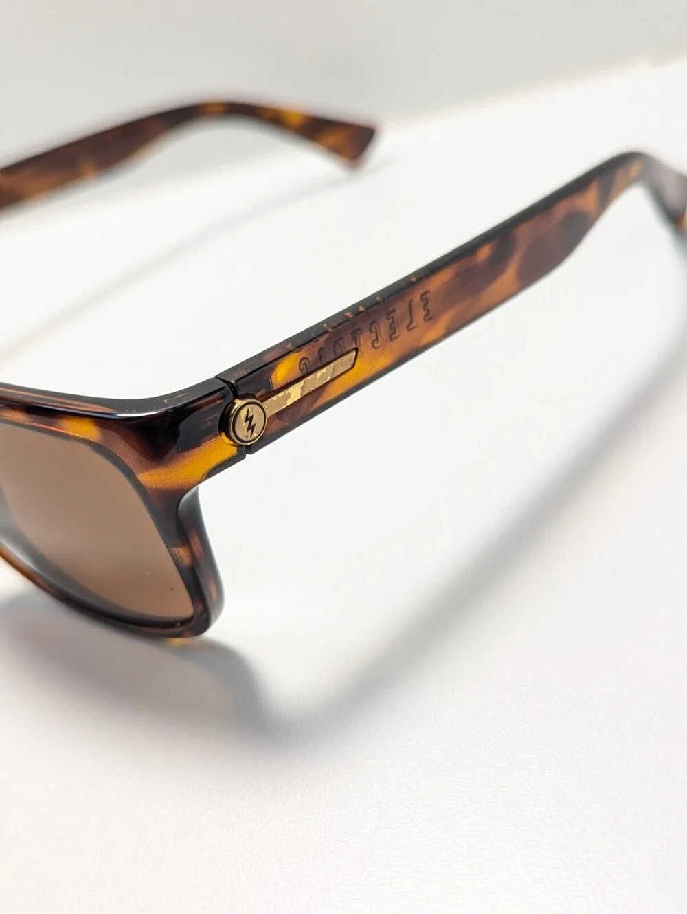 Electric Knoxville Classic Brown Tortoiseshell Square Men's Fashion Sunglasses